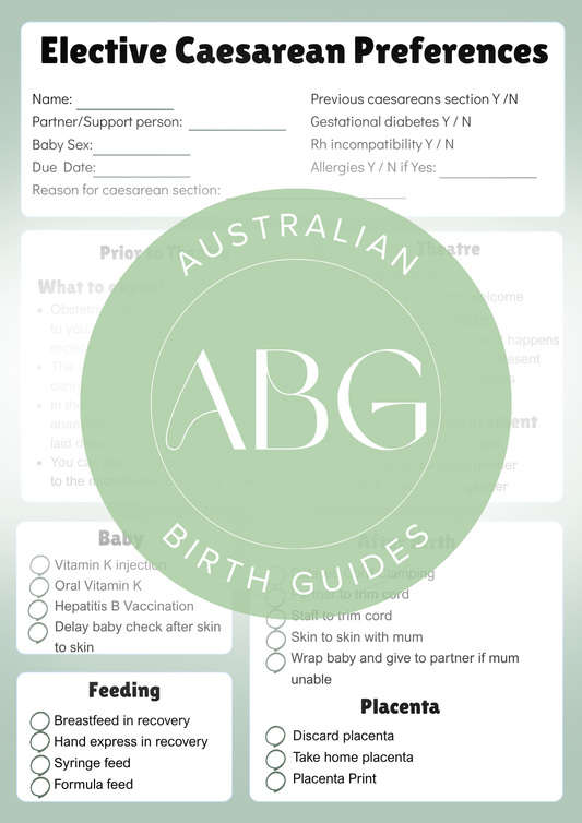 Elective Caesarean Section Guide